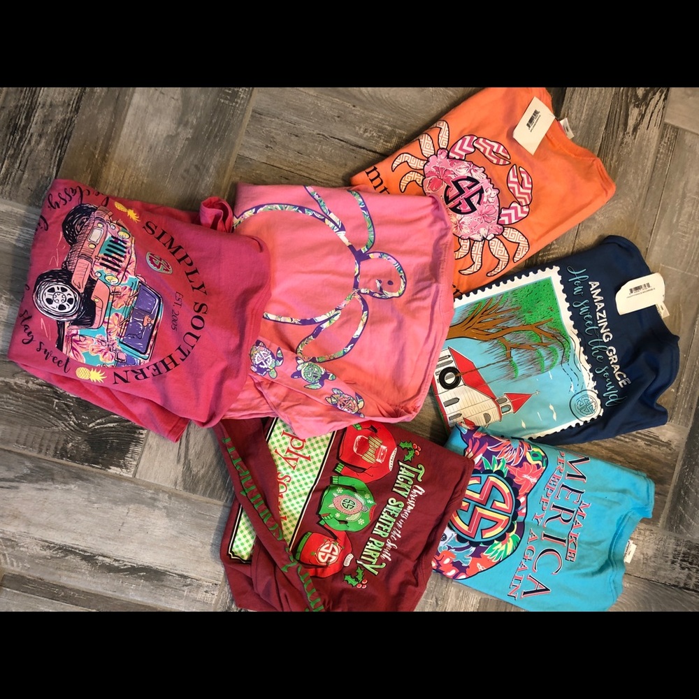 Small simply southern shirt lot